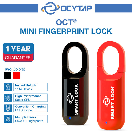 OCT® SECURELOCK 360 MINI SMART BIOMETRIC PADLOCK